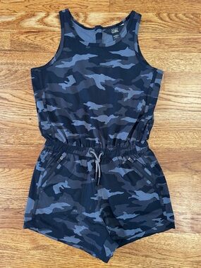 Athleta Girl Brand Black Camo Active Romper - GC - M (8-10)